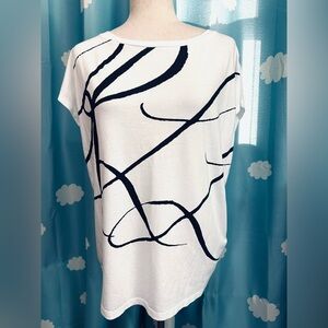 Lauren Ralph Lauren boatneck logo t shirt. L